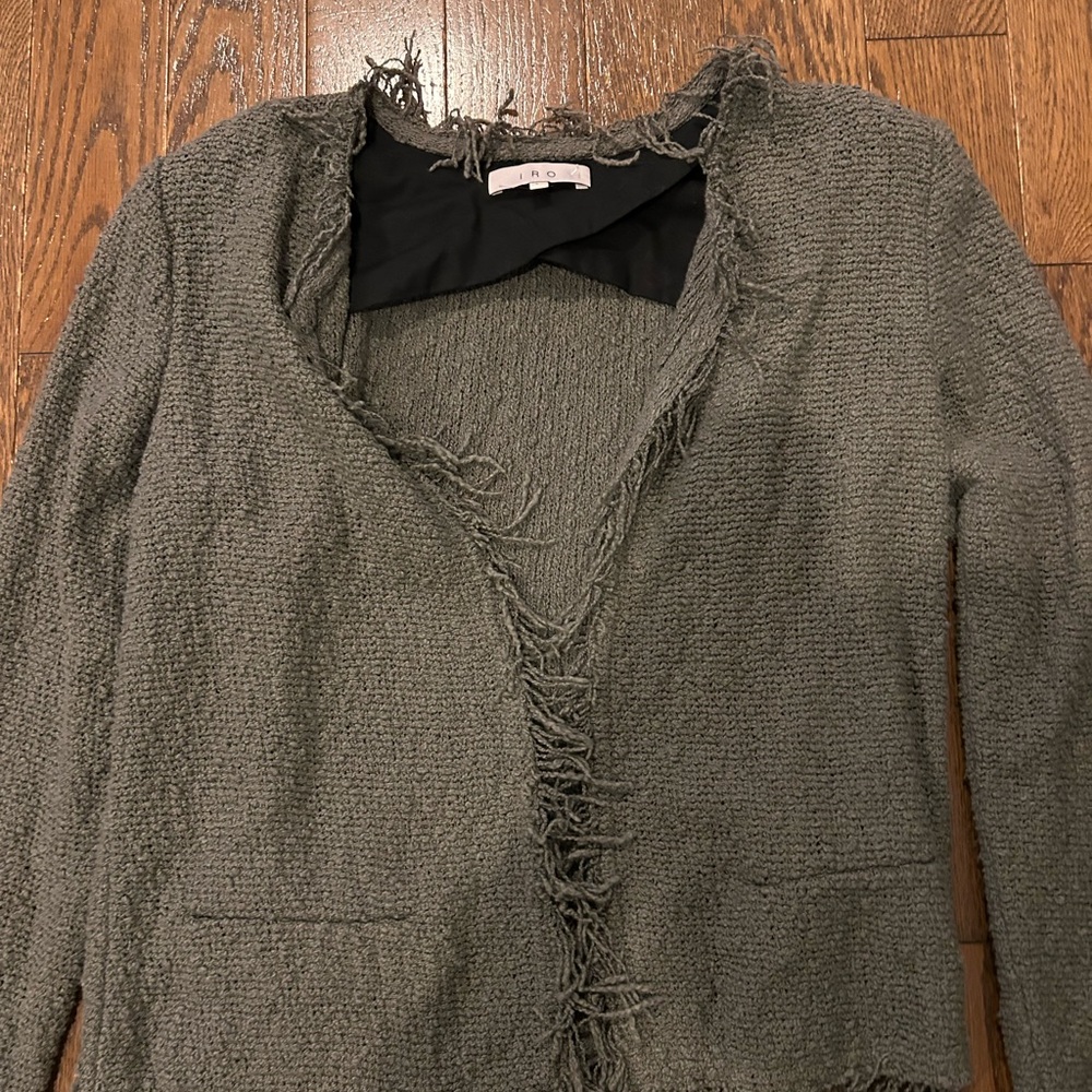IRO Gray Bouclé Blazer - Picture 2 of 4